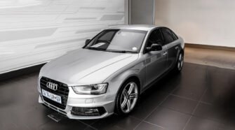 Audi A8 4-door sedan blue